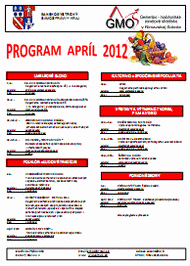 Program Gemersko-malohontského osvetového strediska v Rimavskej Sobote na mesiac APRÍL 2012