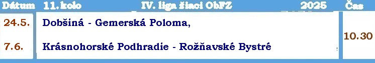 program 4 liga žiaci 11kolo
