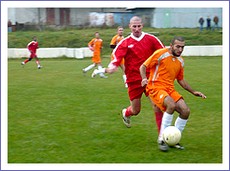 Z majstrovského futbalového zápasu Slavošovce - Rožňavské Bystré 6:2 (2:0)
