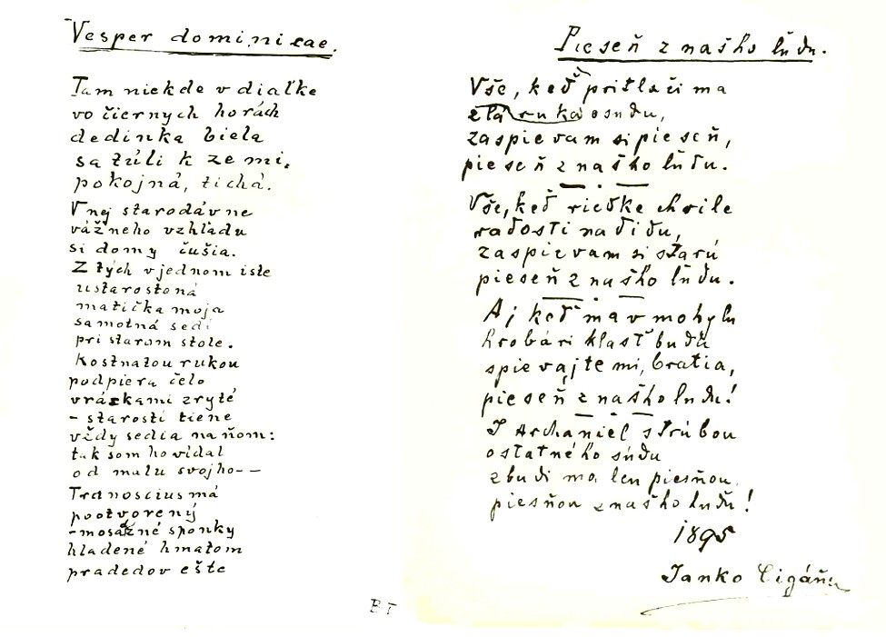 IK podpisany janko cigan