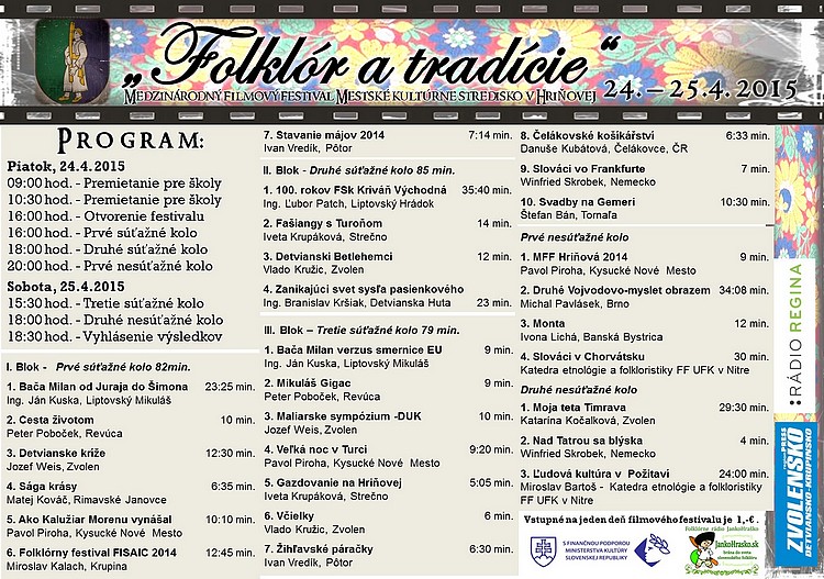 hri itinerar festivalu