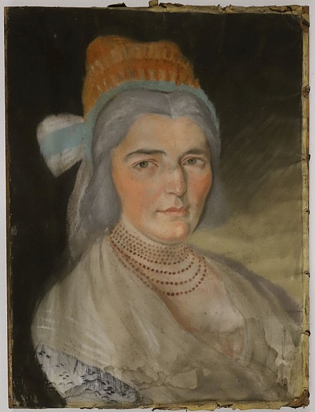 rs gmm portrét lekárovej manželky pred reštaurovaním