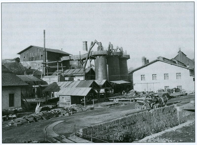 lu Železiareň v Chyžnianskej Vode v roku 1900 mini