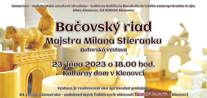 klen Pozvánka na výstavu Bačovský riad