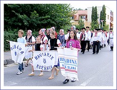Martinské maticné slávnosti pozdravili aj folklórne súbory z horného Gemera. Foto: Ing. Z. Halková