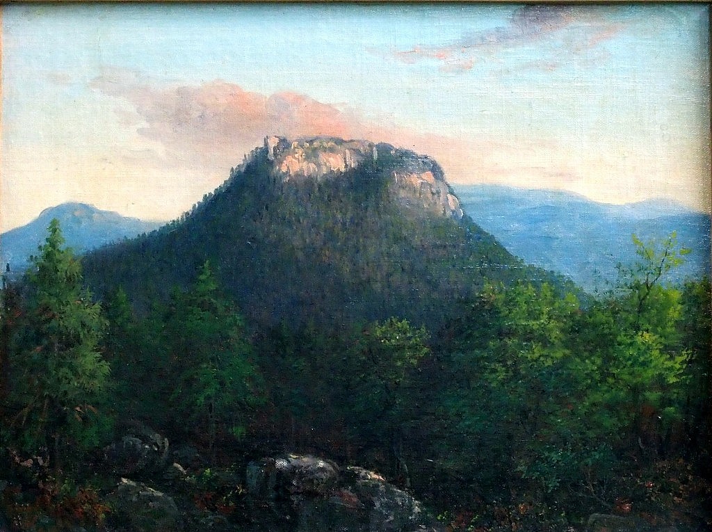 rs muzeum Július Sándy Zrúcaniny hradu Muráň Pohľad z Hradnej lúky 1860 1880