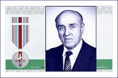Bartolomej Spišiak z Gemerskej Polomy s medailou účastníka národnooslobodzovacích bojov 