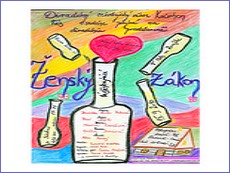 Plagát na divadelné predstavenie Ženský zákon po 