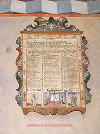 Epitaf troch dcér Michala Fabricia