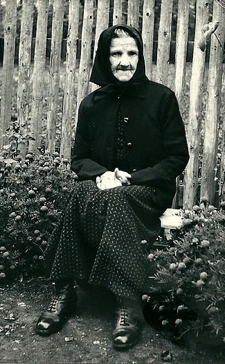 Mária Ďurindová rod. Hamlíková krátko pred smrťou r. 1963