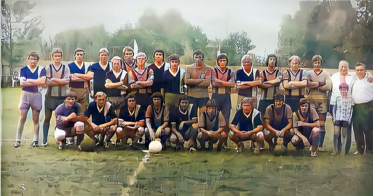 futbalisti niznej slanej farebne