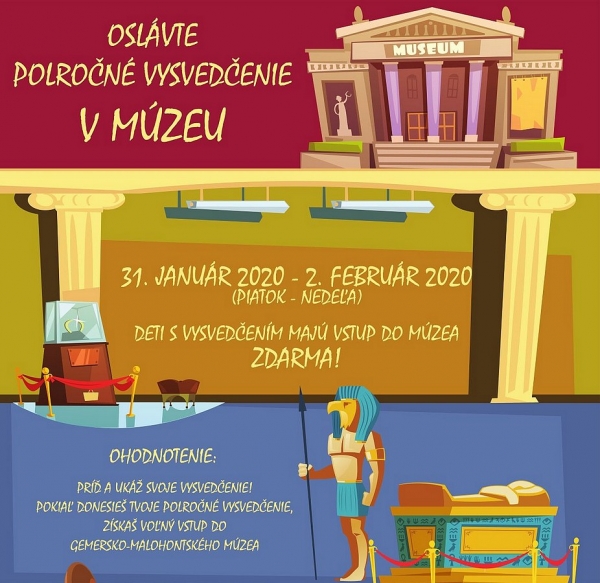 Deti s polročným vysvedčením majú vstup do múzea zdarma