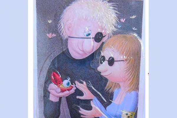 Netradičná výstava karikatúr pre nevidiach a o nevidiacich