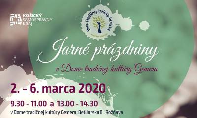 Bohatá programová ponuka GOS počas jarných prázdnin je pripravená aj pre rodiny s deťmi