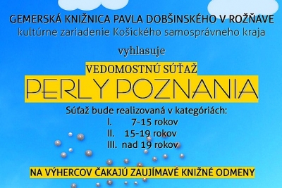 Pre milovníkov dobrých kníh pripravili vedomostnú súťaž Perly poznania