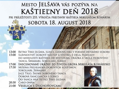 Kaštieľny deň v Jelšave nás vráti do obdobia Koháryovcov a koháryovských prestavieb spred 255 rokov