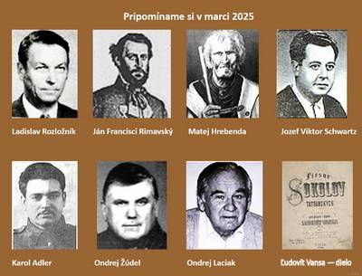 Pripomíname si výročia gemerských osobností, pripadajúce na marec 2025