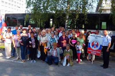 Členovia MO SZPB partizána Tótha v Rožňave sa zúčastnili centrálnych osláv 73. výročia SNP