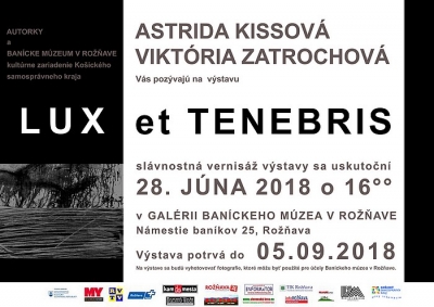 Výstava LUX et TENEBRIS v Rožňave predstaví dve výtvarníčky mladej generácie