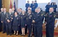 Z oceňovania hasičov Banskobystrického kraja.