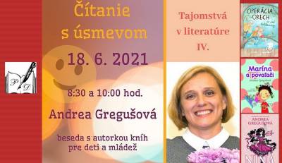 Čarovné a úsmevné príbehy pre malých čitateľov so spisovateľkou Andreou Gregušovou