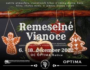 O vianočnú atmosféru sa postarajú remeselníci z celého Košického kraja