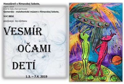 Výstavu Vesmír očami detí pripravila Hvezdáreň v Rimavskej Sobote
