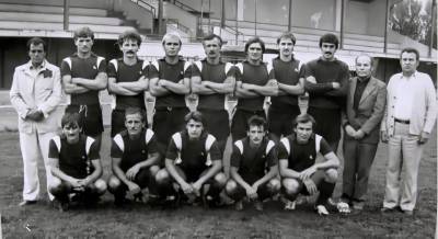 Futbalové mužstvo Rožňavy, dospelí, v osemdesiatych rokoch