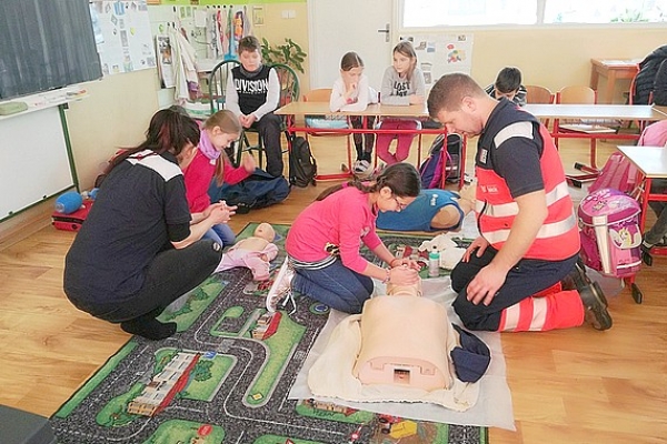Mladí záchranári v Základnej škole Jana Amosa Komenského