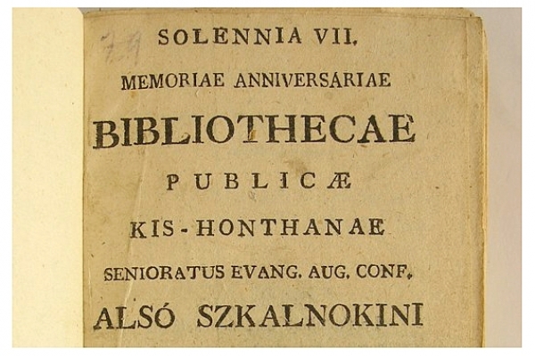 Gemersko-malohontské múzeum predstaví Solennia verejnej knižnice Malohontského seniorátu