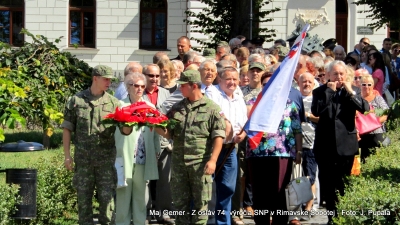 Spomienkové zhromaždenie k 74. výročiu SNP v Rimavskej Sobote