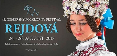 Gemerský folklórny festival v Rejdovej na svojom 45. ročníku predstaví to najlepšie z Gemera a východného Slovenska