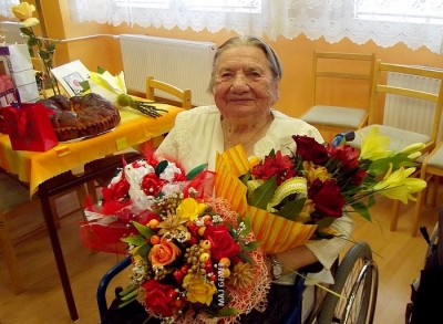 Ocenenie jubilantky pani Zuzany Jungerovej