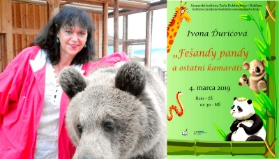 Fešandy pandy a ostatní kamaráti so spisovateľkou Ivonou Ďuričovou v Gemerskej knižnici Pavla Dobšinského v Rožňave