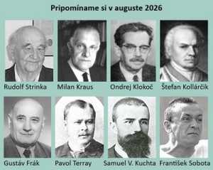 Pripomíname si okrúhle výročia osobností Gemera a Gemera-Malohontu, pripadajúce na august 2026