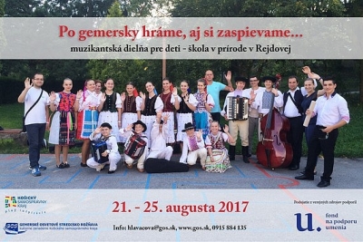Po gemersky hráme aj si zaspievame 3. ročník. Detská muzikantská dielňa horného Gemera