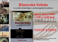 PhDr. Alexander Botoš predstaví svoju knihu Rimavská Sobota vo svetle archeológie a archeologických nálezov