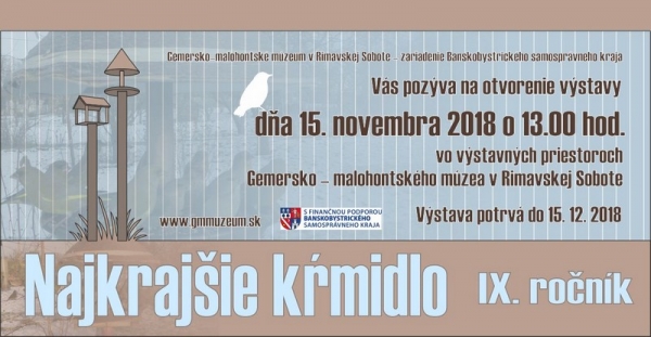 „Najkrajšie kŕmidlo“ je názov súťaže a výstavy, ktorá predstaví štyridsať žiackych autorov