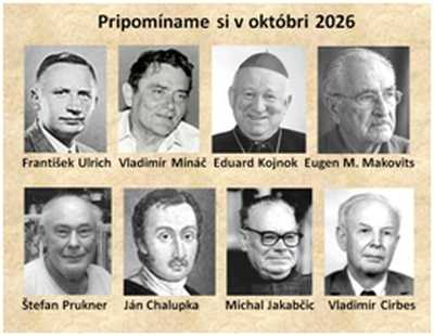 Pripomíname si okrúhle výročia osobností Gemera a Gemera-Malohontu, pripadajúce na október 2026