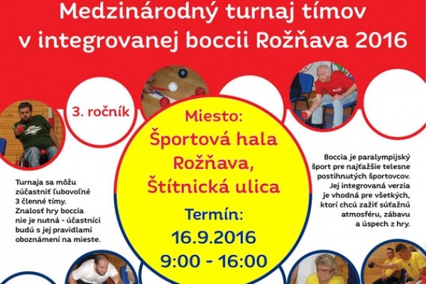 Na tretí ročník turnaja do Rožňavy sa už prihlásili boccisti zo Slovenska, Maďarska, Poľska a Chorvátska