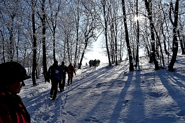 Turistov pekným zimným prostredím trasa zaviedla z Ardova k &quot;Zlatej bani&quot; a späť