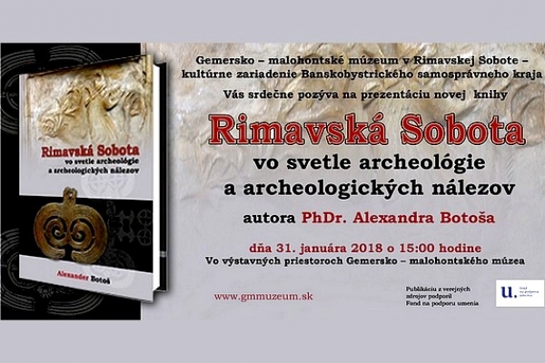 Rimavská Sobota vo svetle archeológie a archeologických nálezov je názov novej knihy Alexandra Botoša