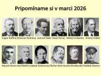 Pripomíname si okrúhle výročia osobností Gemera a Gemera-Malohontu, pripadajúce na marec 2026