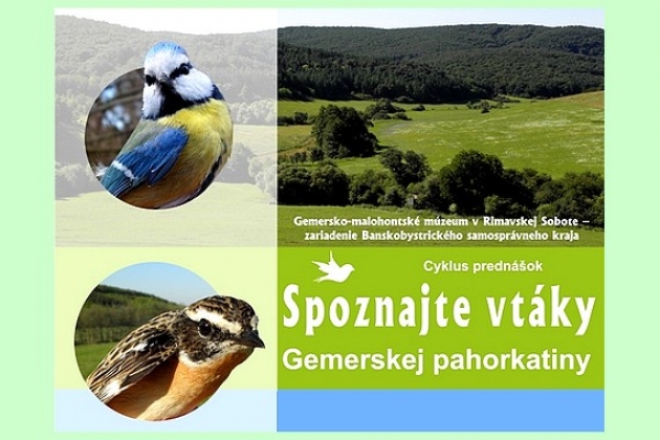 Pre lepšie spoznávanie vtákov Gemerskej pahorkatiny máte možnosť využiť pripravené prednášky
