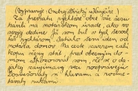 Výňatok z rukopisu Pamätnej knihy obce Rochovce písaný v tamojšom nárečí.