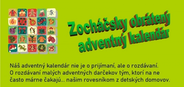 Zocháči spúšťajú Obrátený adventný kalendár