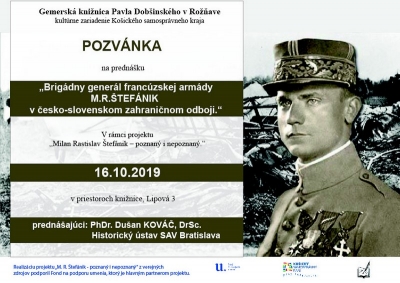 Milan Rastislav Štefánik – poznaný i nepoznaný v prednáške PhDr. Dušana Kováča, DrSc. z Historického ústavu SAV