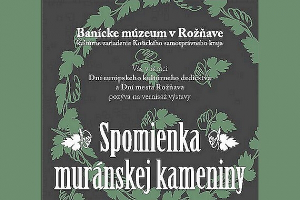 Spomienka muránskej kameniny – prezentácia kameninových výrobkov z Muráňa