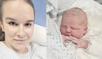 Prvé dieťa, ktoré sa narodilo v tomto roku v rožňavskej nemocnici dostalo meno Viktória. Na fotografii so svojou mamičkou Veronikou.