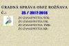 Úradná správa ObFZ Rožňava č. 25/2017-2018
